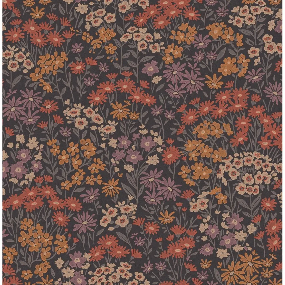 Ashdown Ditsy Daisies M1812 Svart Tapet | Stuvbutiken