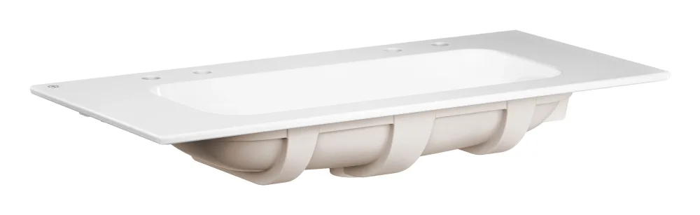 Gustavsberg Artic Slim 4GA0AK01 Möbeltvättställ 120 cm, vit, 2 blandarhål 120 cm - Bild 2