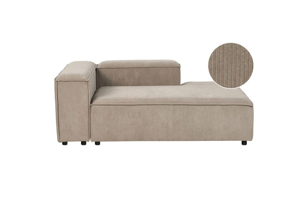 Schäslong Ardal Taupe, svart, Vänstervänd