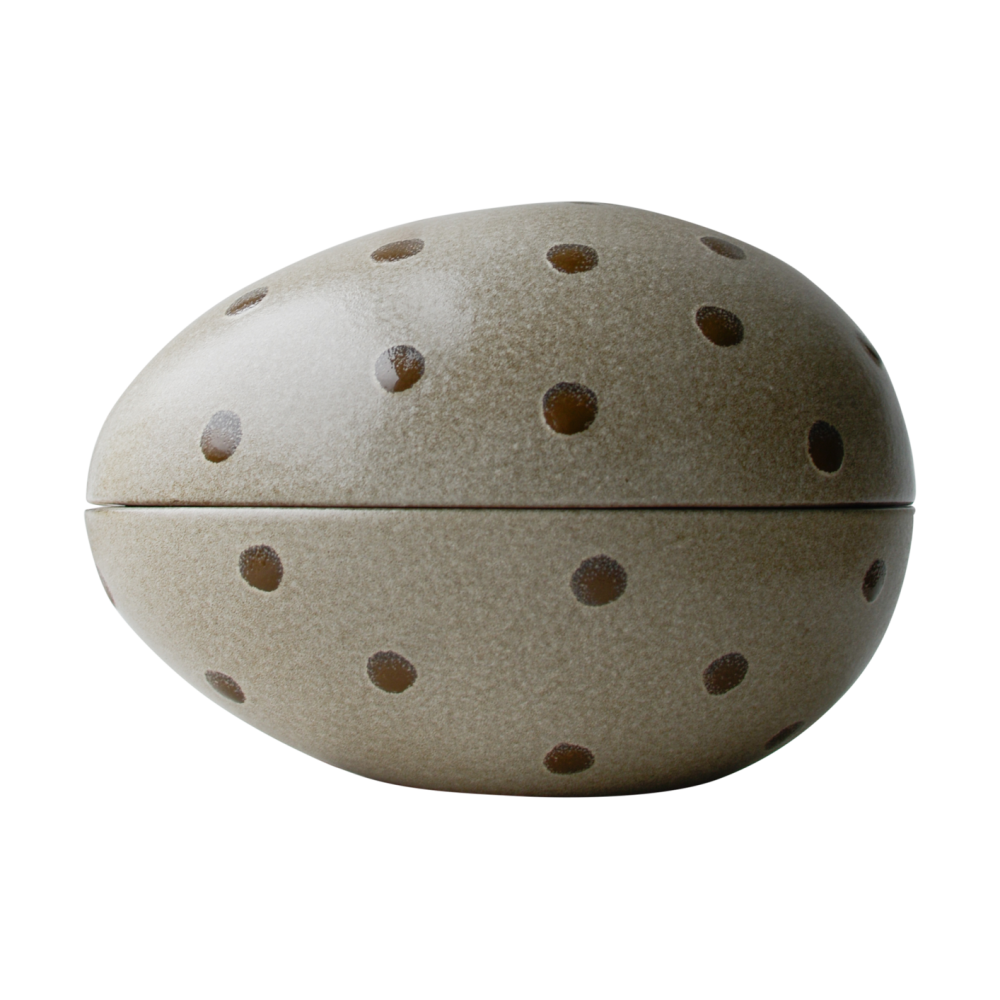 Nest skål, Beige dot
