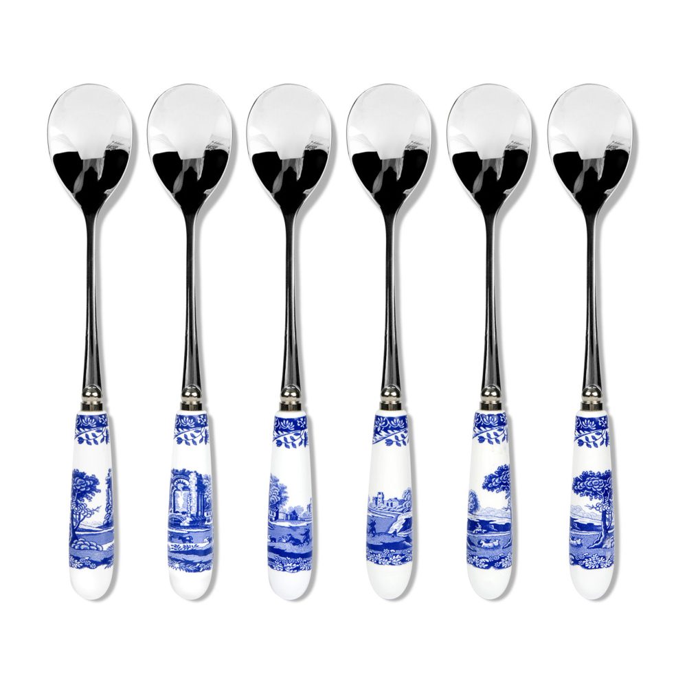 Blue Italian tesked 6-pack, Keramik-rostfritt stål
