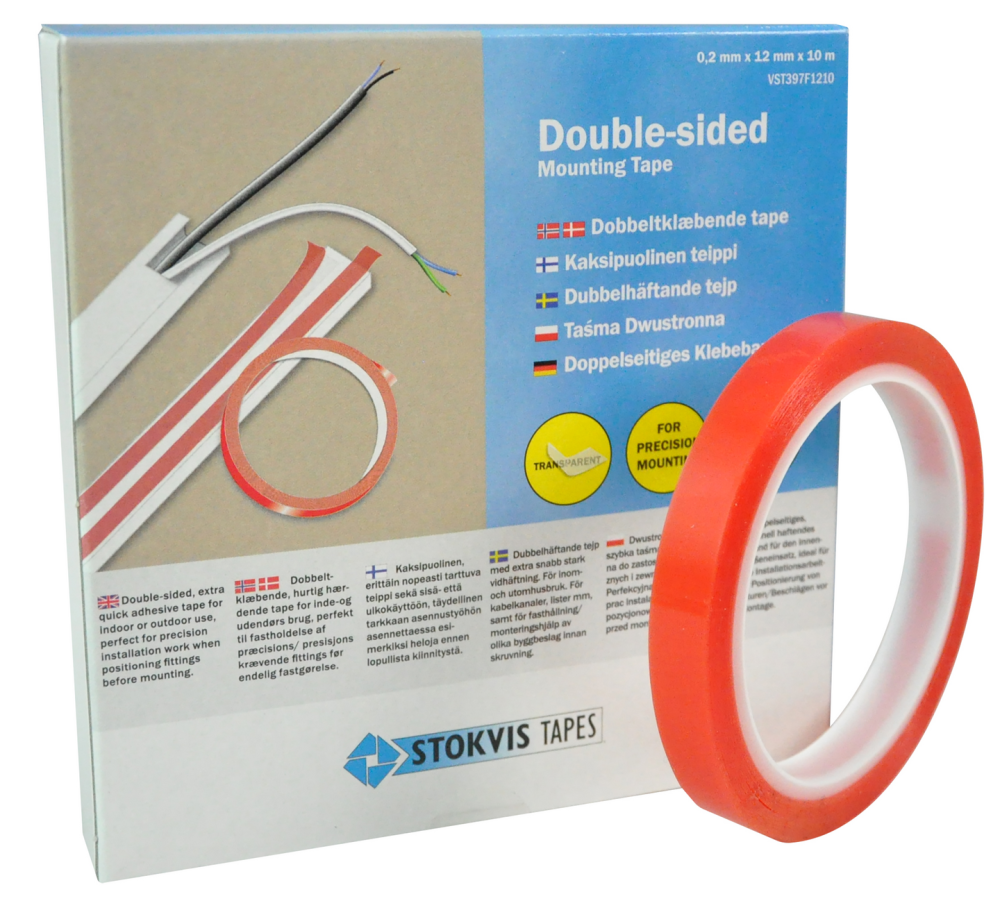 MONTERINGSTEJP DH 12MM X 10M 0,2MM