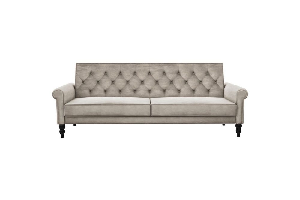 Bäddsoffa utan divan & schäslong Loft24 Tyne Bäddsoffa 3-sits Beige