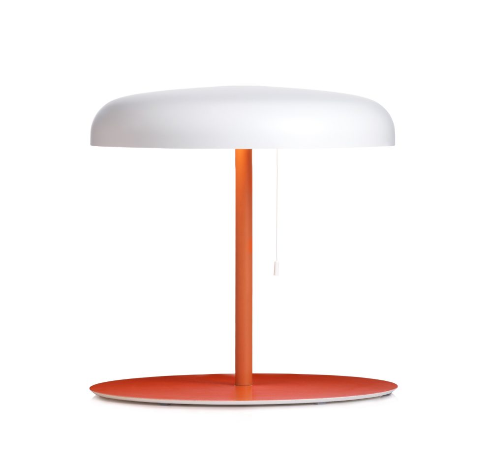 Mushroom bordslampa, orange