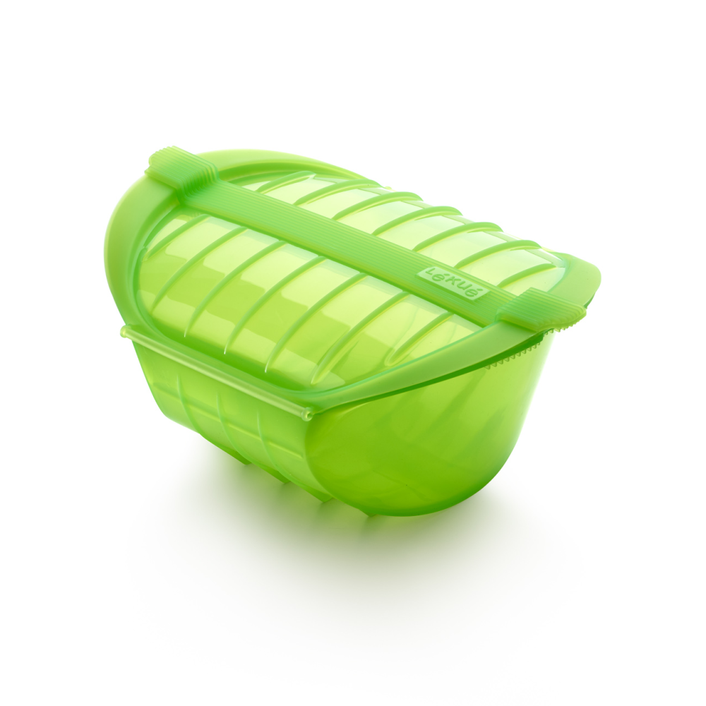Lékué djup ångkokare mikro 3-4 port., Grön