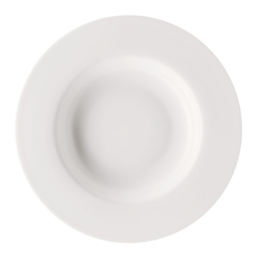 Jade Rim djup tallrik 23 cm, Vit