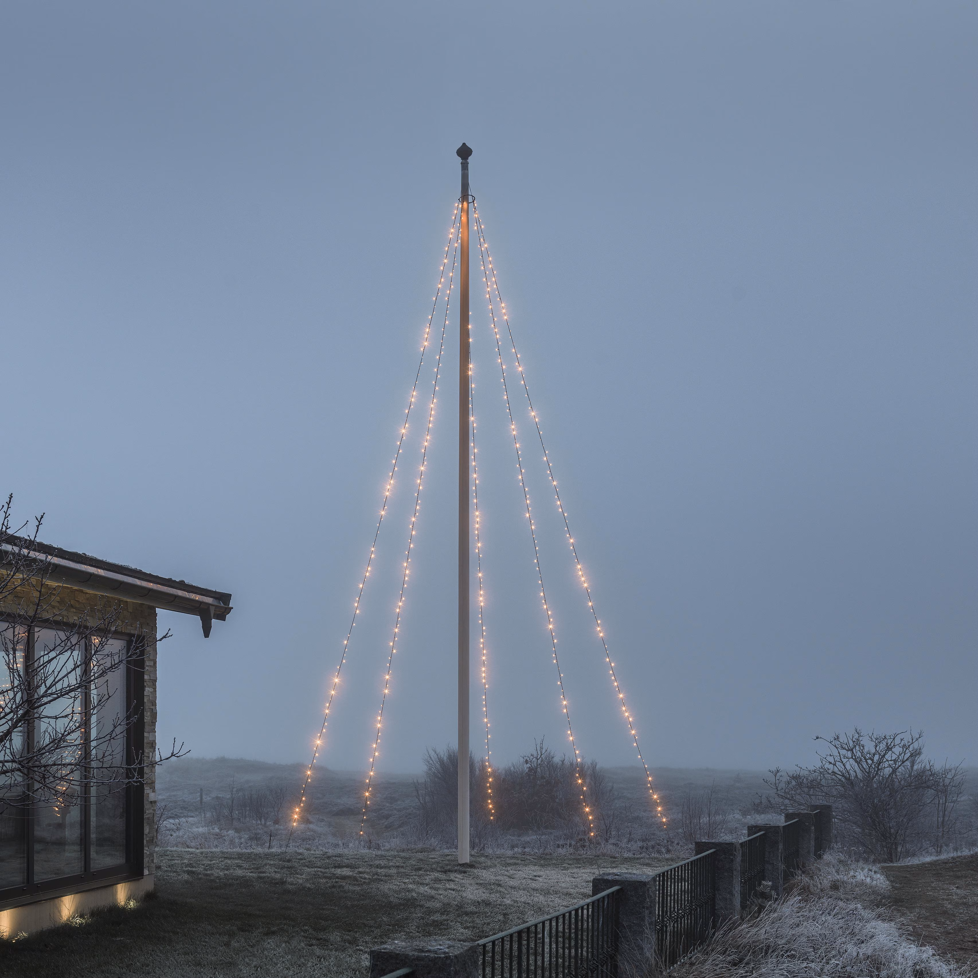 Kjøp Konstsmide Flaggstangsslynge, 8 m, LED