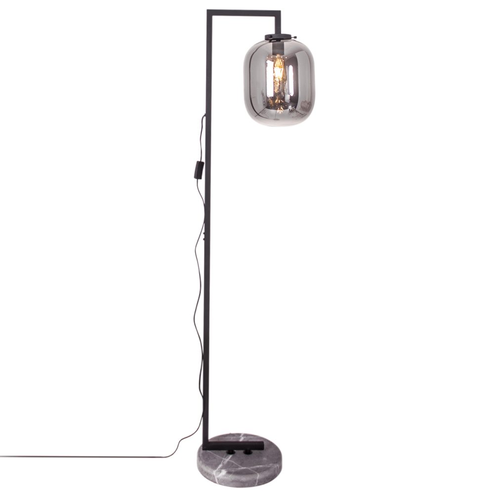 Leola golvlampa, Svart marmor-rökgrå