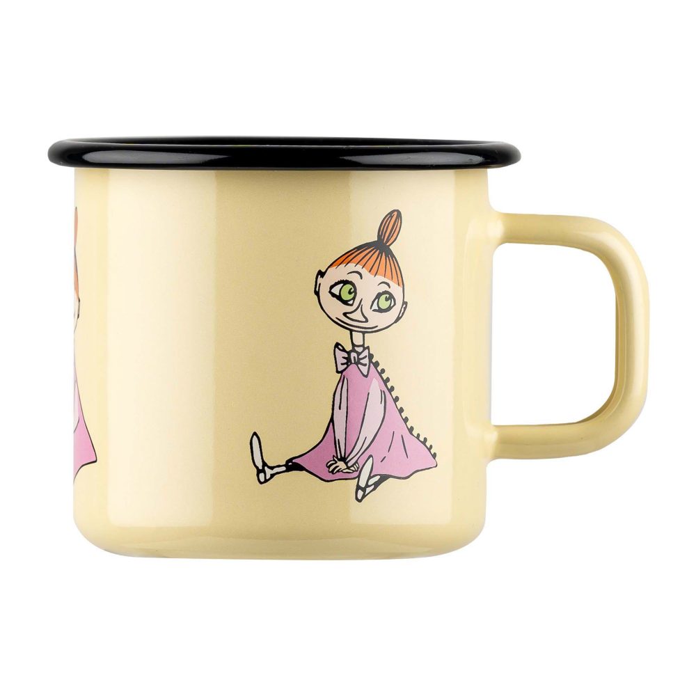 Mymble Retro emaljmugg 37 cl, Yellow