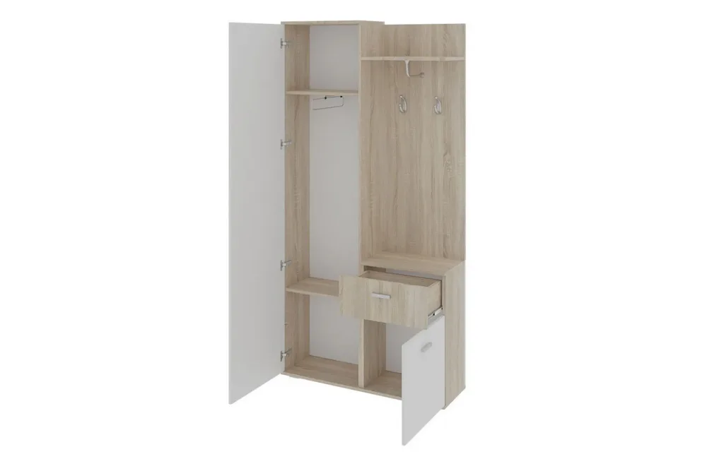 Lux Garderob 97x30x195 cm LED-belysning