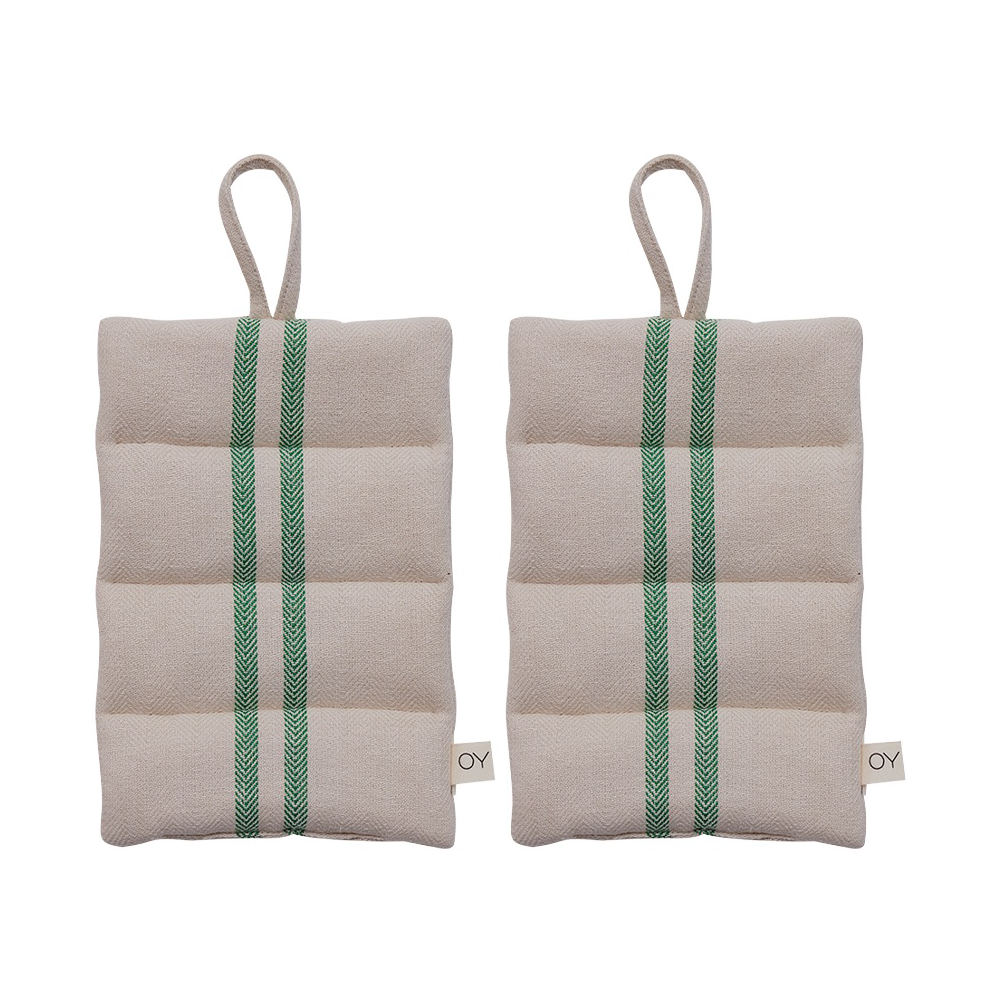Linu grytlapp 2-pack, Green