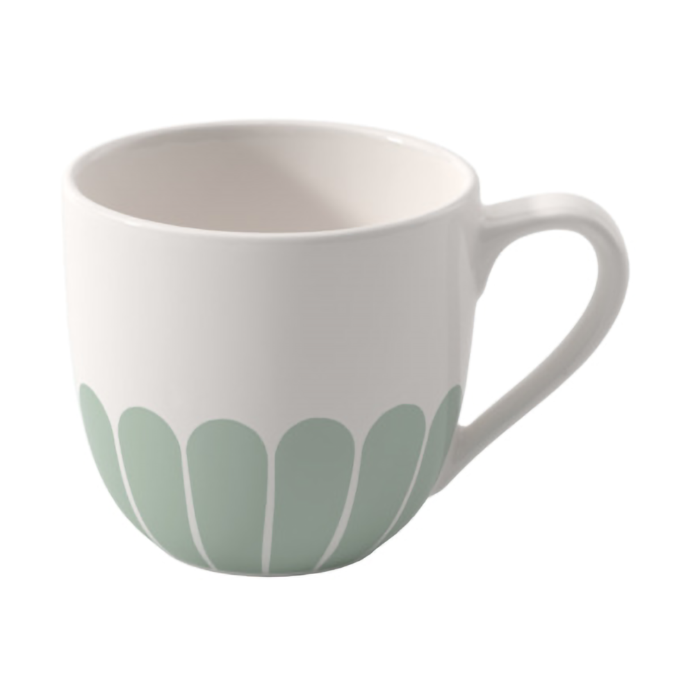 Fleur espressokopp 7 cl, White-green
