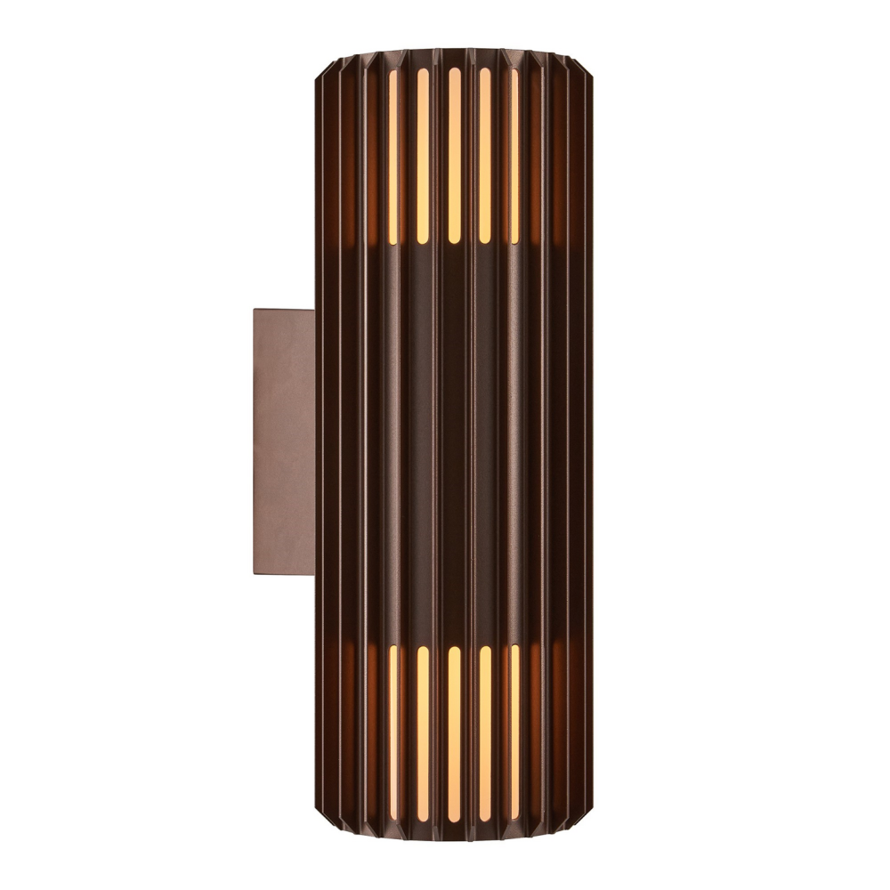 VÄGGLAMPA NORDLUX ALUDRA DOUBLE, SEASIDE METALLISK BRUN