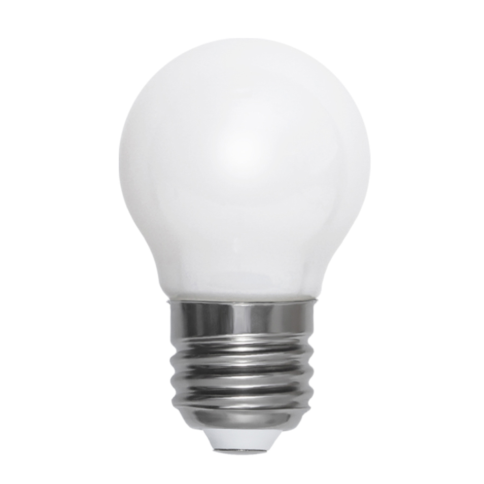 Ljuskälla E27 LED filament glob opal 45 mm, 5W