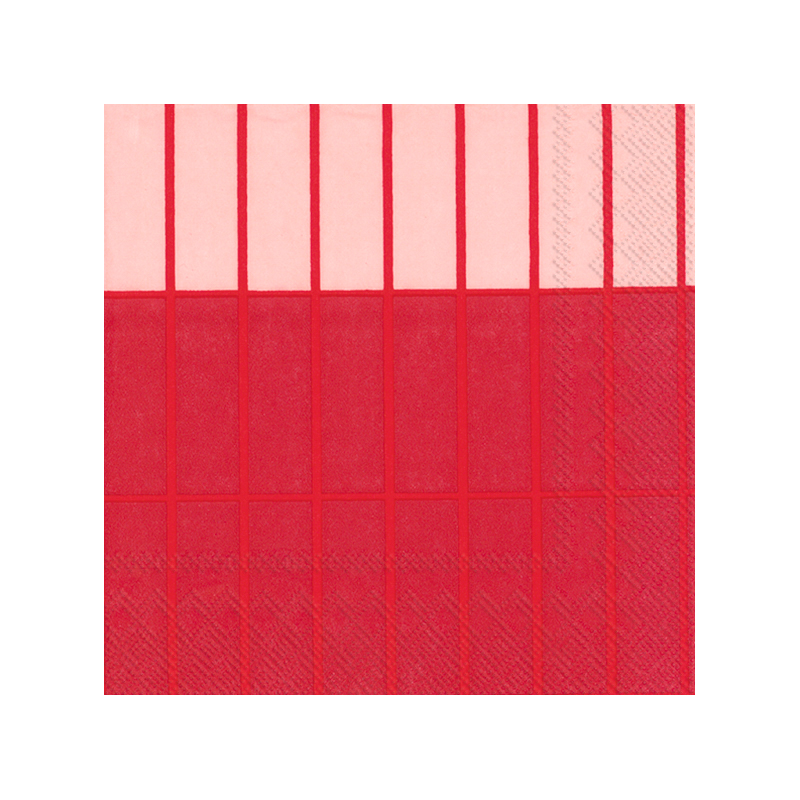 Tiiliskivi Raita servett 20-pack, Red