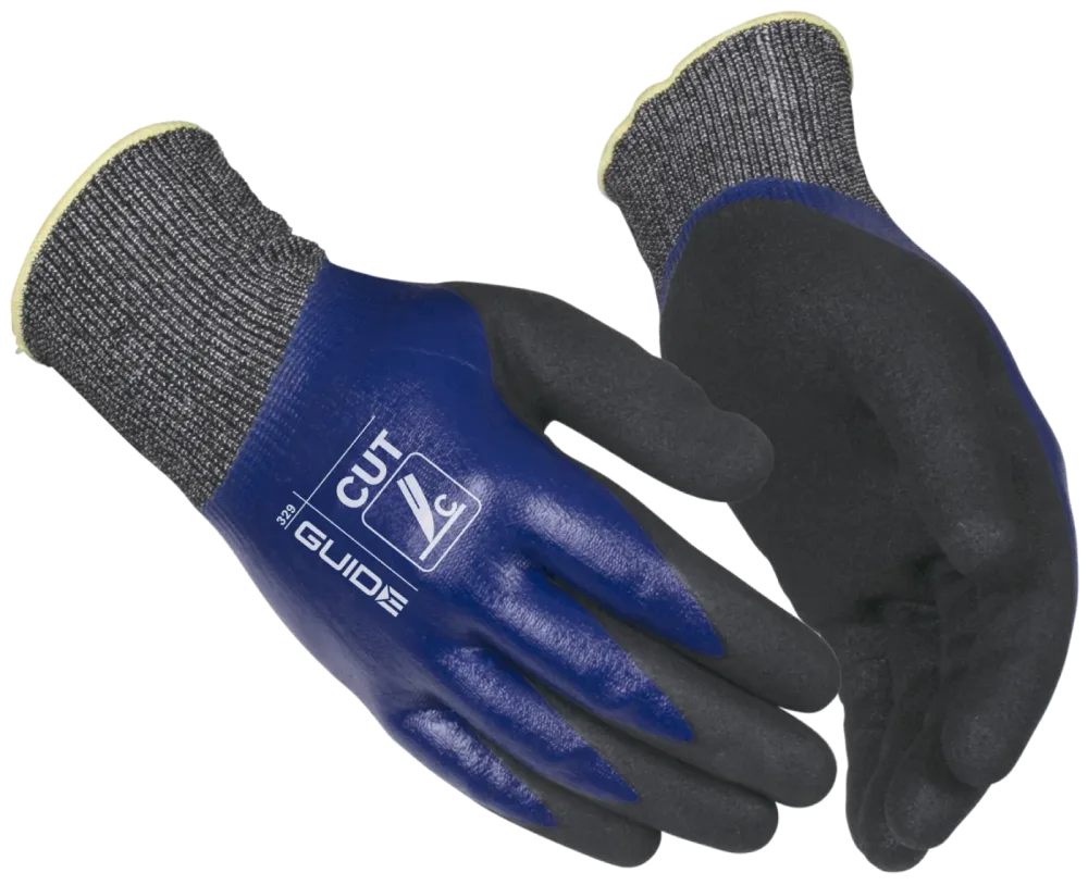 Guide Gloves 329 Handske nitril, heldoppad, skärskydd 7