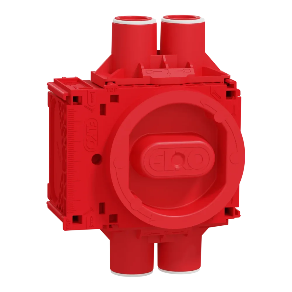 Elko EKO10443 Apparatdosa Flexi+, infälld 4x16/20 Låg, med regelfäste - Bild 2