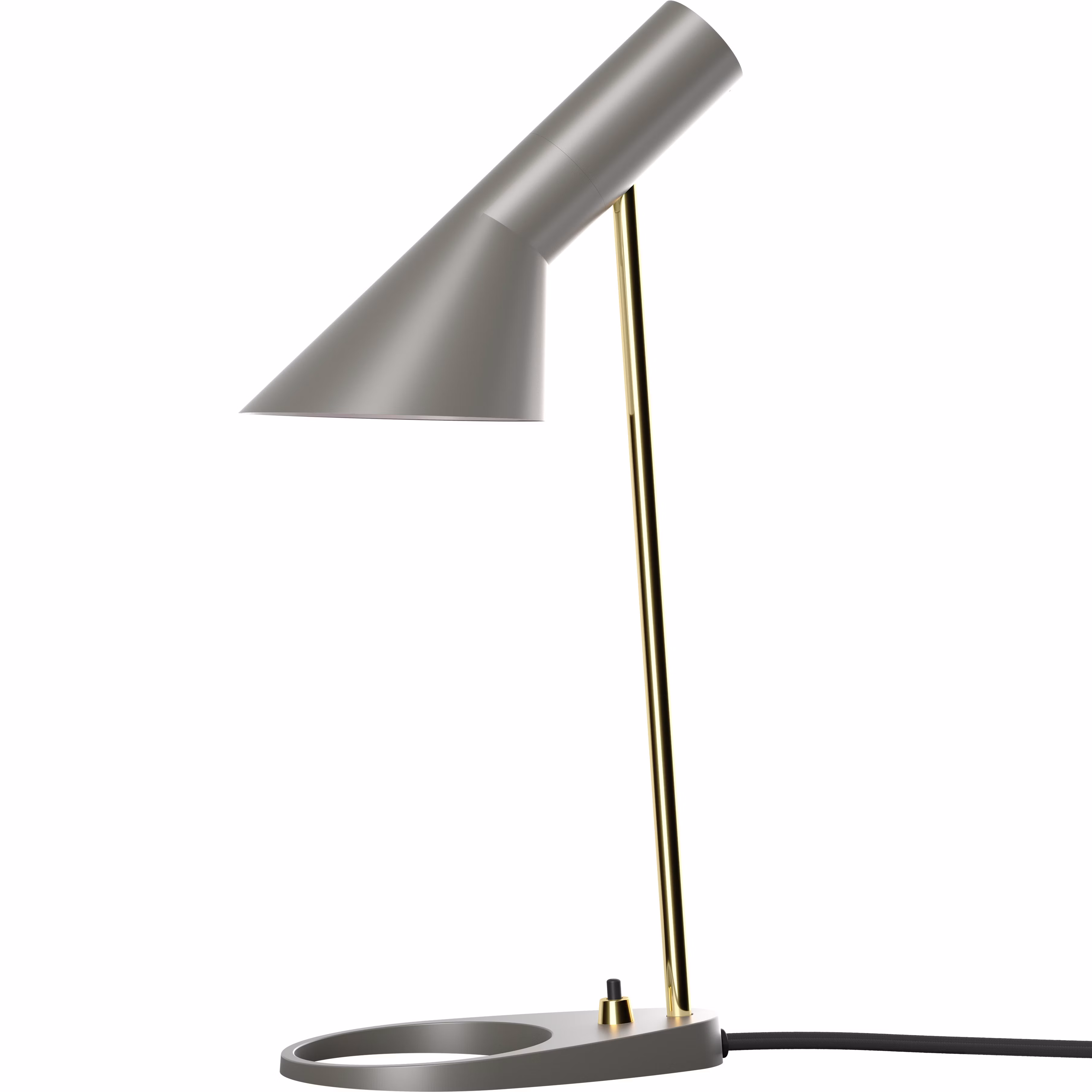 AJ Mini Bordslampa, Varmgrå / Mässing