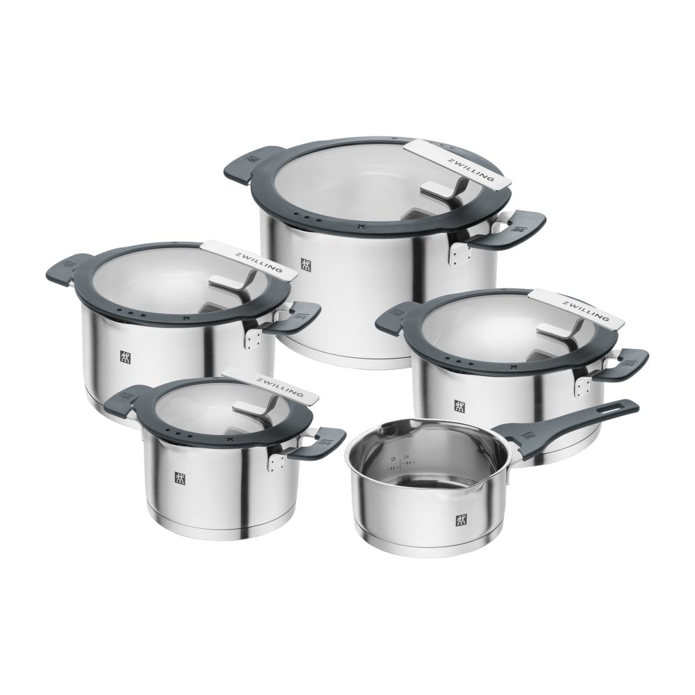 Zwilling Simplify grytset 5 delar, Silver