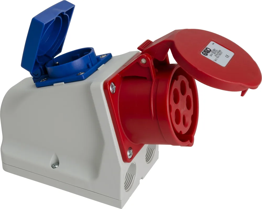 Garo 352174 Vägguttag 230V, 1 fas, IP44