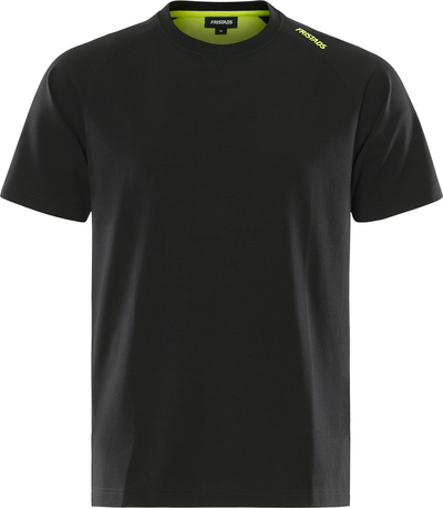T-SHIRT 7553 GTME HEAVY STRETC SVART/GUL STL L