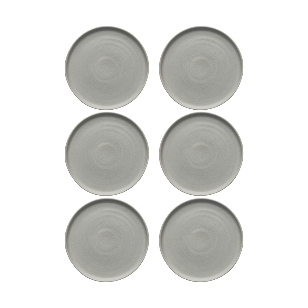 Sandsbro assiett ljusgrå, Ø20 cm, 6-pack