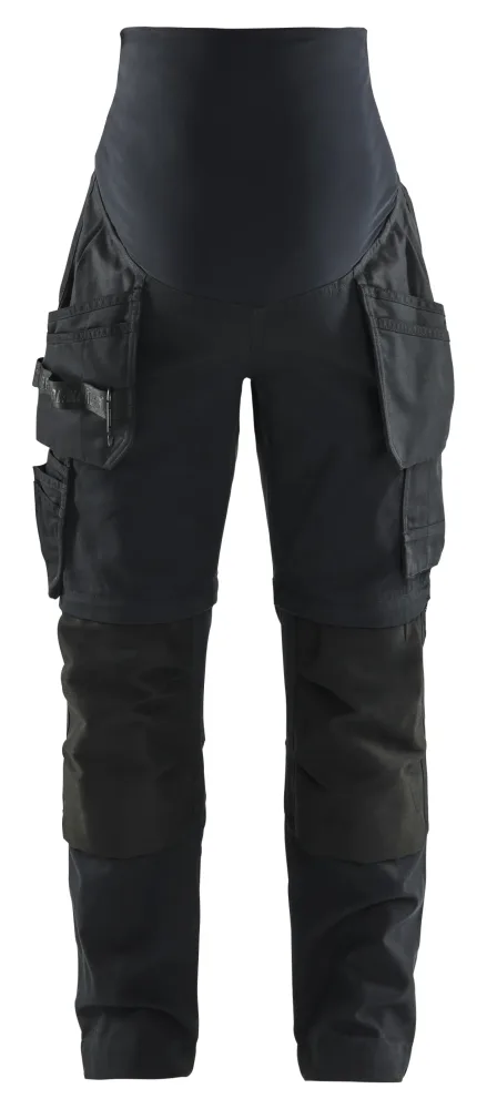 Blåkläder 710313449900XL Gravidbyxa svart, zip-off Svart - Bild 2