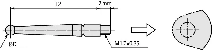 MÄTSPETS DIAM. 2.0MM 103006