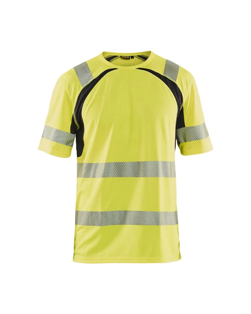 Blåkläder 339710133399XXL T-shirt varselgul/svart, UV-skyddad Stl XXL