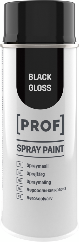 SPRAYFÄRG PROF DEEP SVART HG