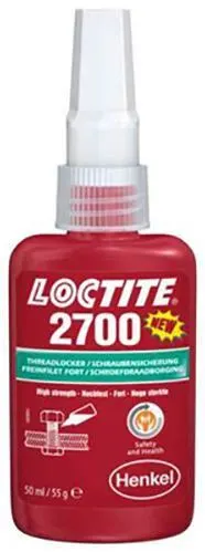 Loctite 2700 Gänglåsning 50 ml, hög styrka