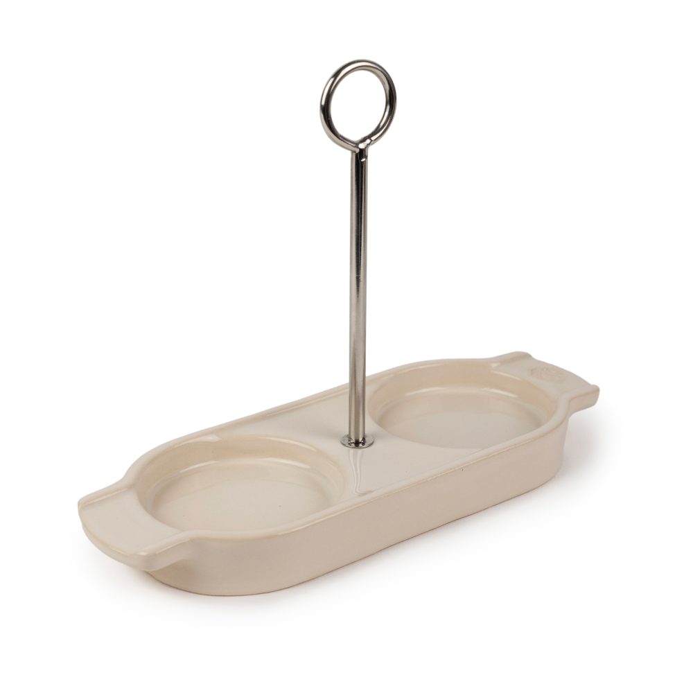 Linea kryddkvarnsställ med handtag, Ecru