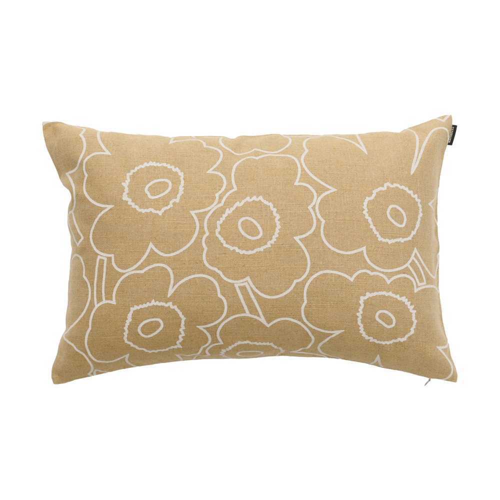 Pieni Piirto Unikko kuddfodral, Straw-off white, 40x60 cm