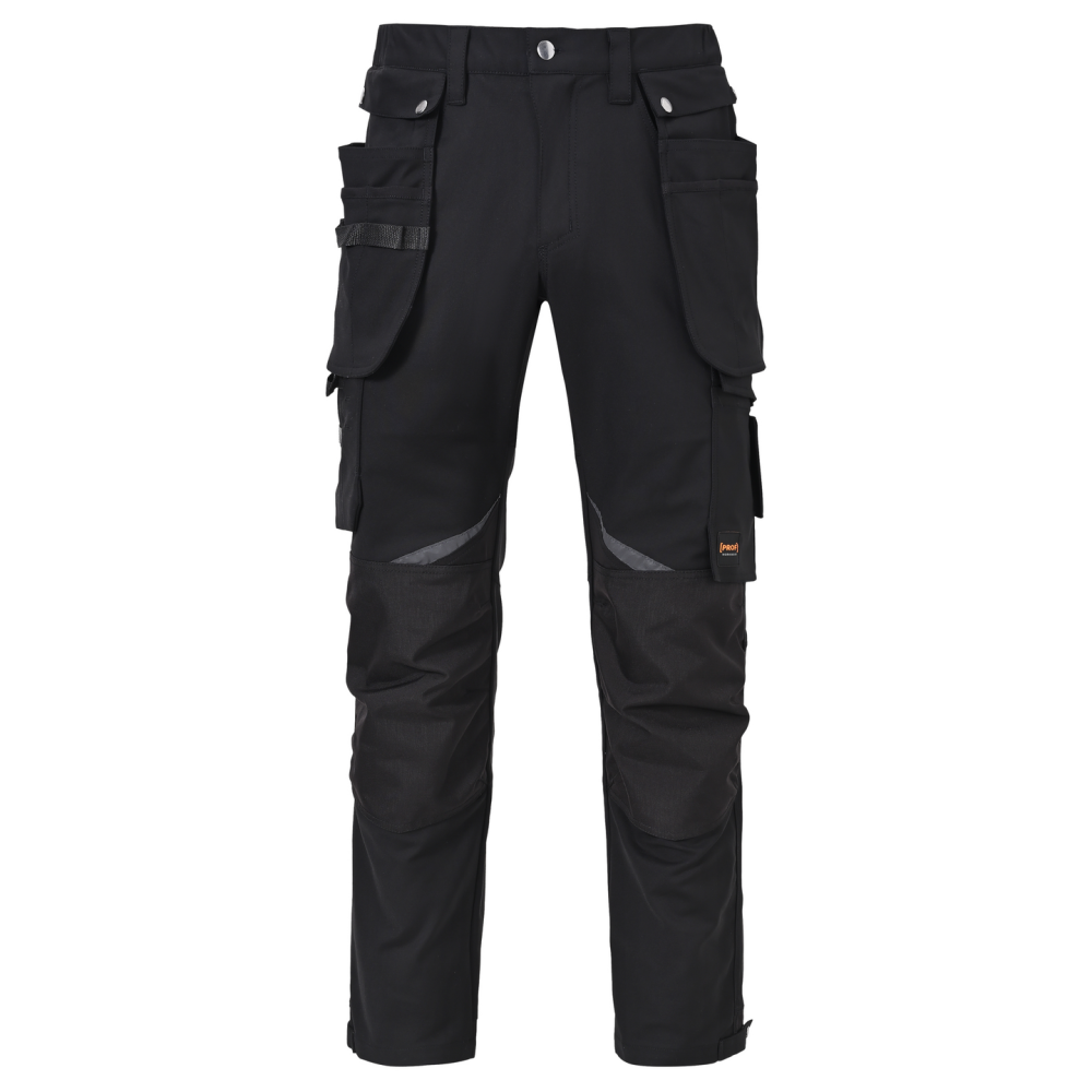 BYXOR PROF STRETCH SVART D56 BRED