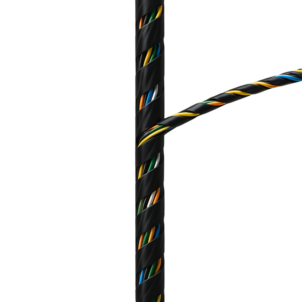 Canalplast Kabelspiral 10mmx25m Svart