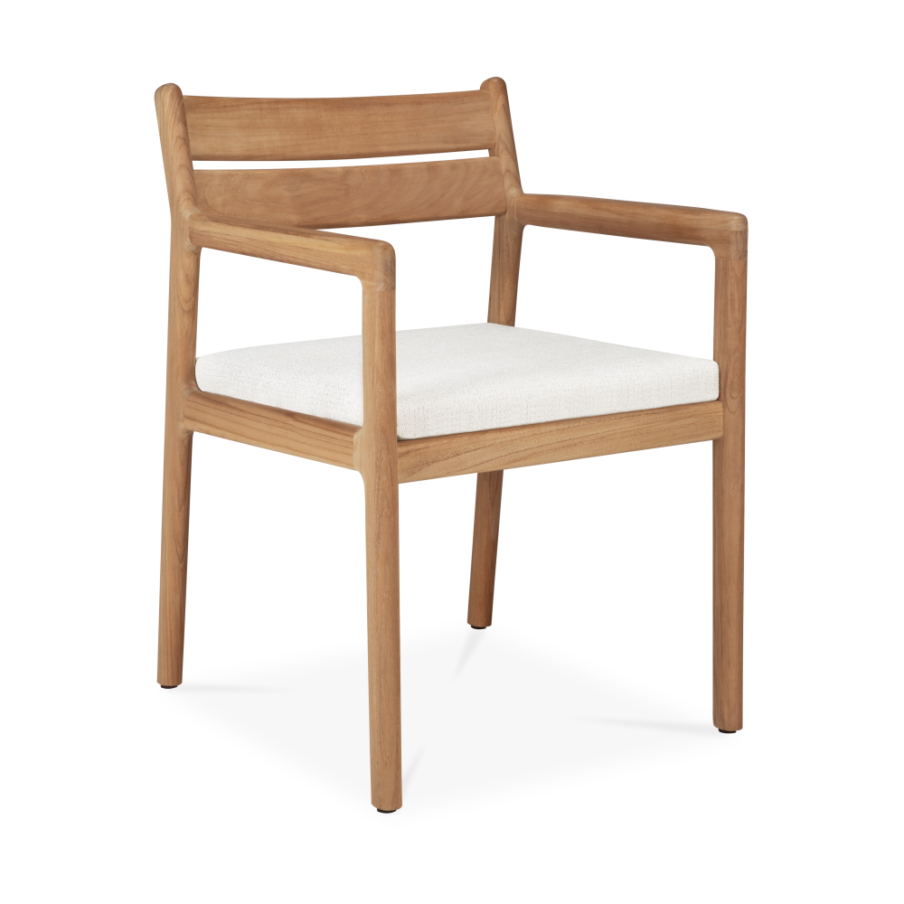 Jack Outdoor Dining karmstol, Off white