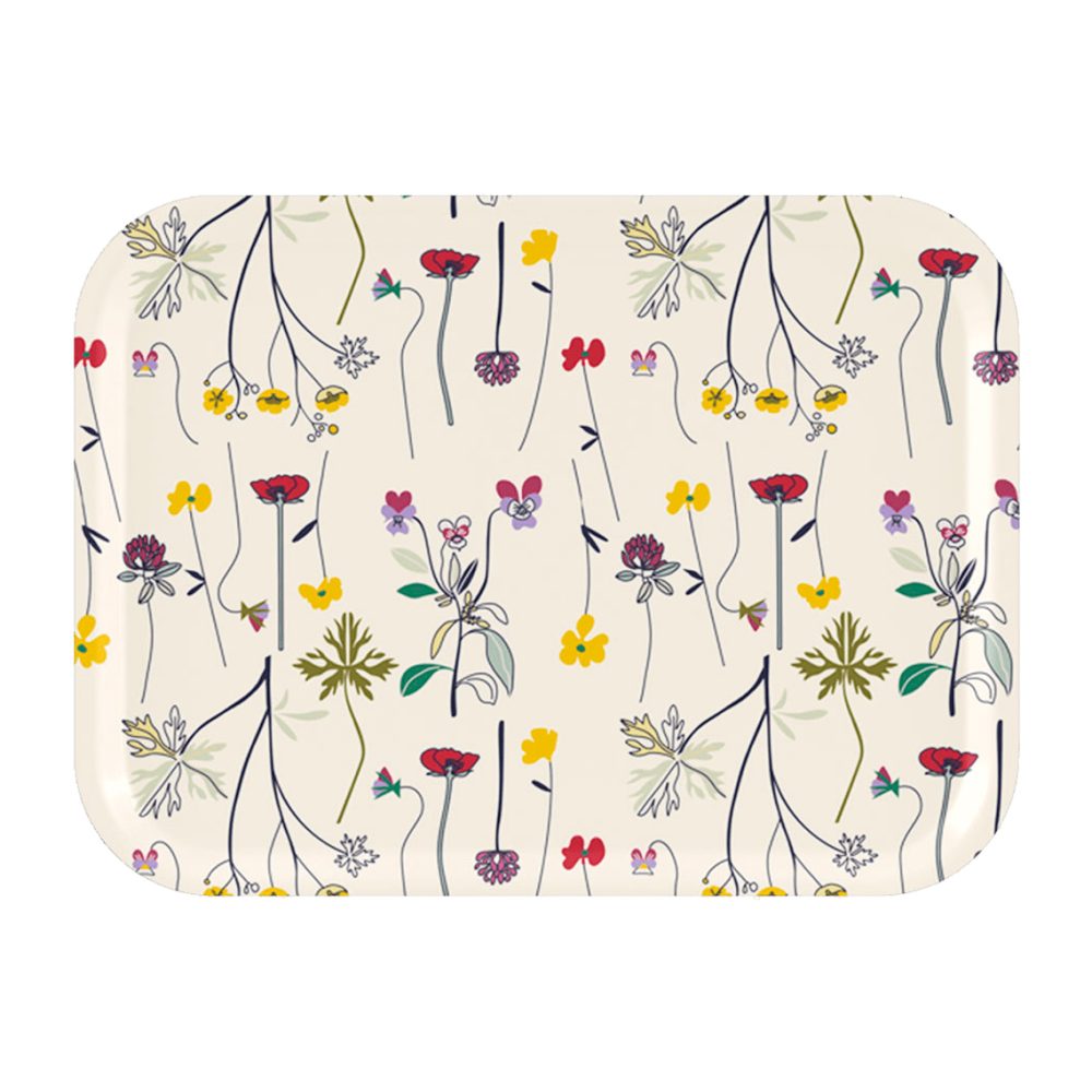 Herbarium bricka 20x27 cm, Off-white
