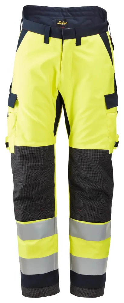 Snickers Workwear 6663 Vinterbyxa varsel, gul/marinblå 50