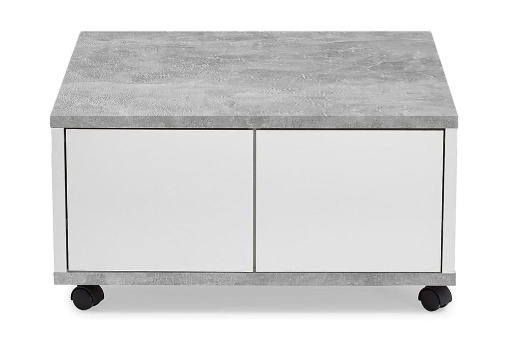 Twin Soffbord 70 cm med Förvaring Lådor på Hjul