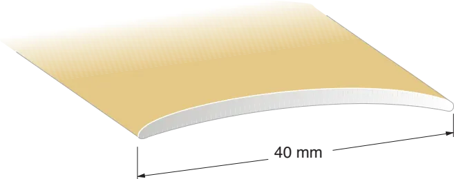 Duri 110103 Skarvlist SK6-profil, silver 40 x 1000 mm