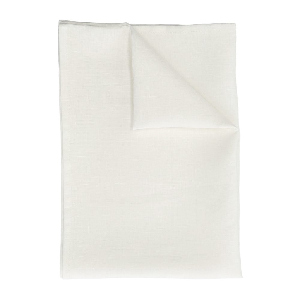 Clean löpare i linne 50x145 cm, white