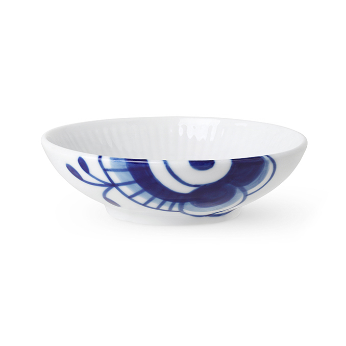 Blue Fluted Mega skål 9 cl, Blå