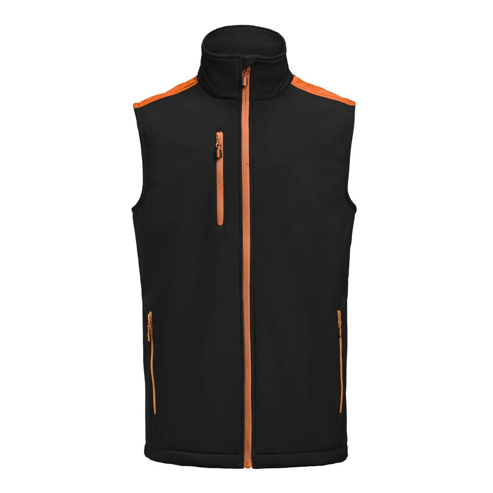 Printer Softshell 2261083 Väst svart/orange 4XL