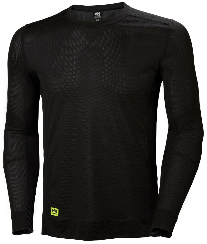 UNDERSTÄLL HELLY HANSEN RUNDHALS LIFA XL, SVART POLYPROPYLEN