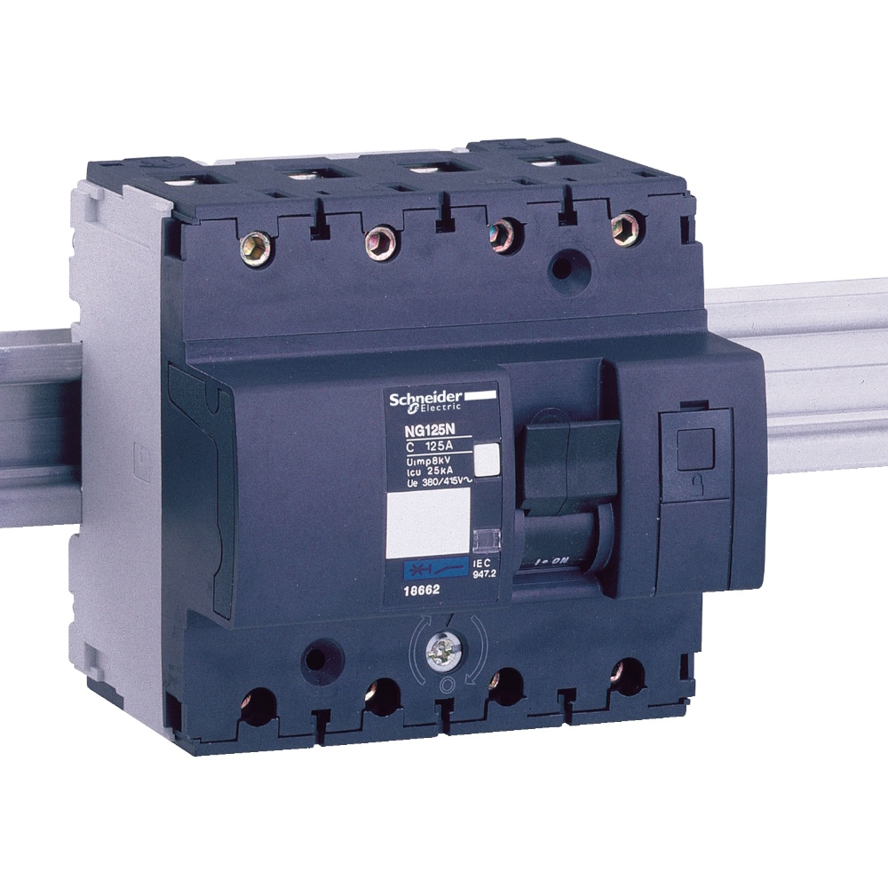 Miniatyrbrytare Acti9 NG125N 4Poler C-Kurva 63A 400V IP20 Schneider Electric