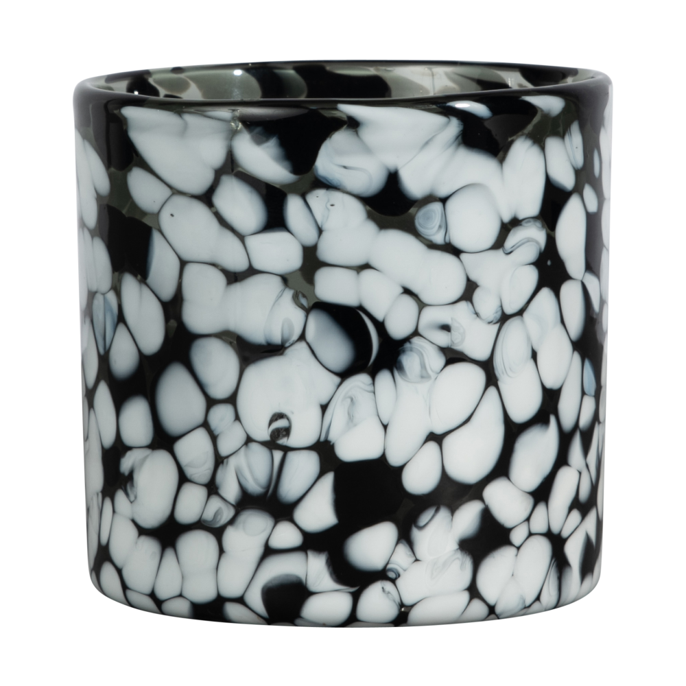 Calore ljuslykta XS Ø10 cm, Black-white