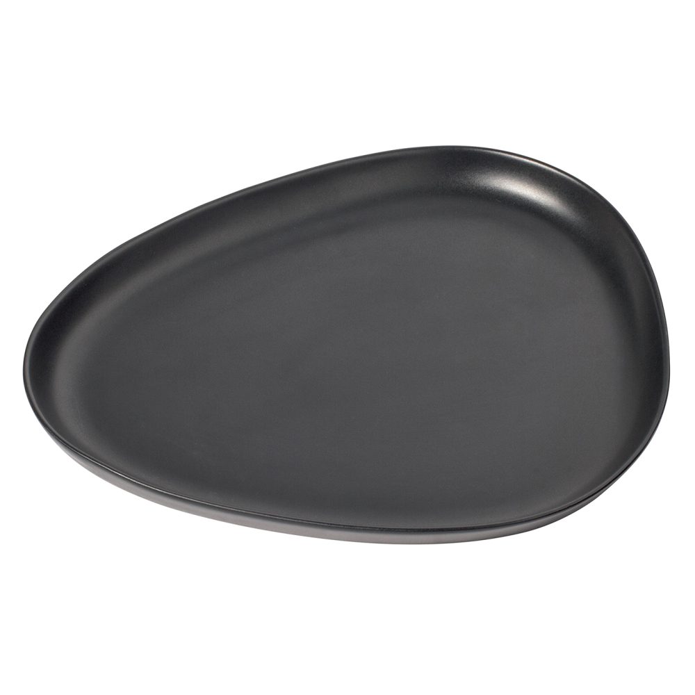 Curve Stoneware serveringsfat 30x35 cm, Black