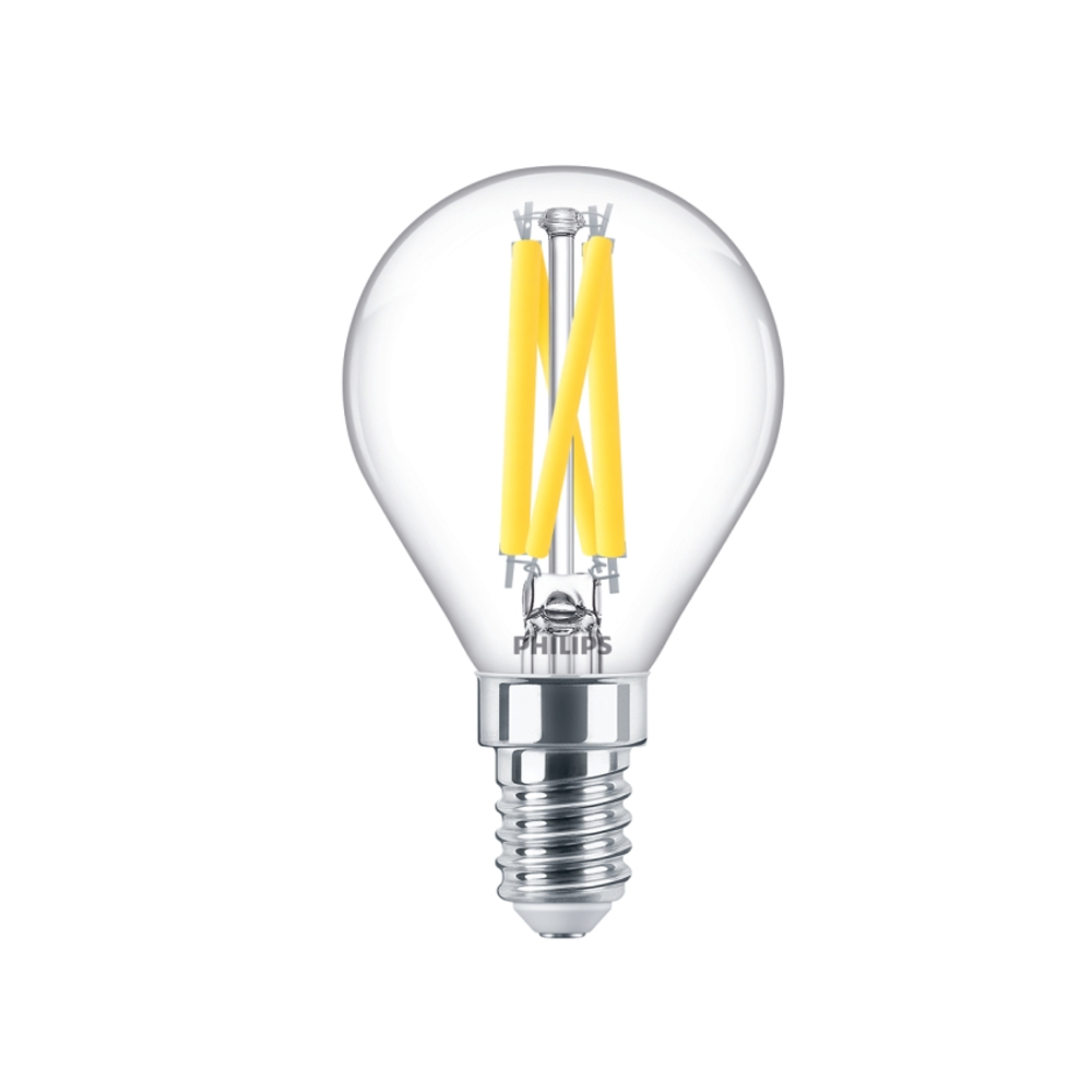 LED Lampa Klot 40W, E14, Dimbar, Warm Glow, 4st, PHILIPS