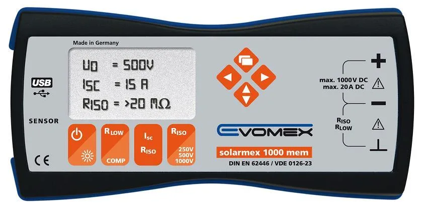 EVOMEX Solarmex 1000 MEM Solcellstestare
