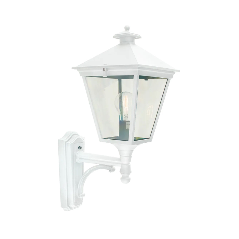 Väggarmatur London Upp, Vit, 77W, E27, IP54, Norlys 480W